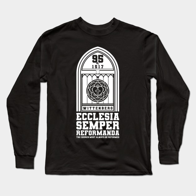 Ecclesia semper reformanda Long Sleeve T-Shirt by Reformer